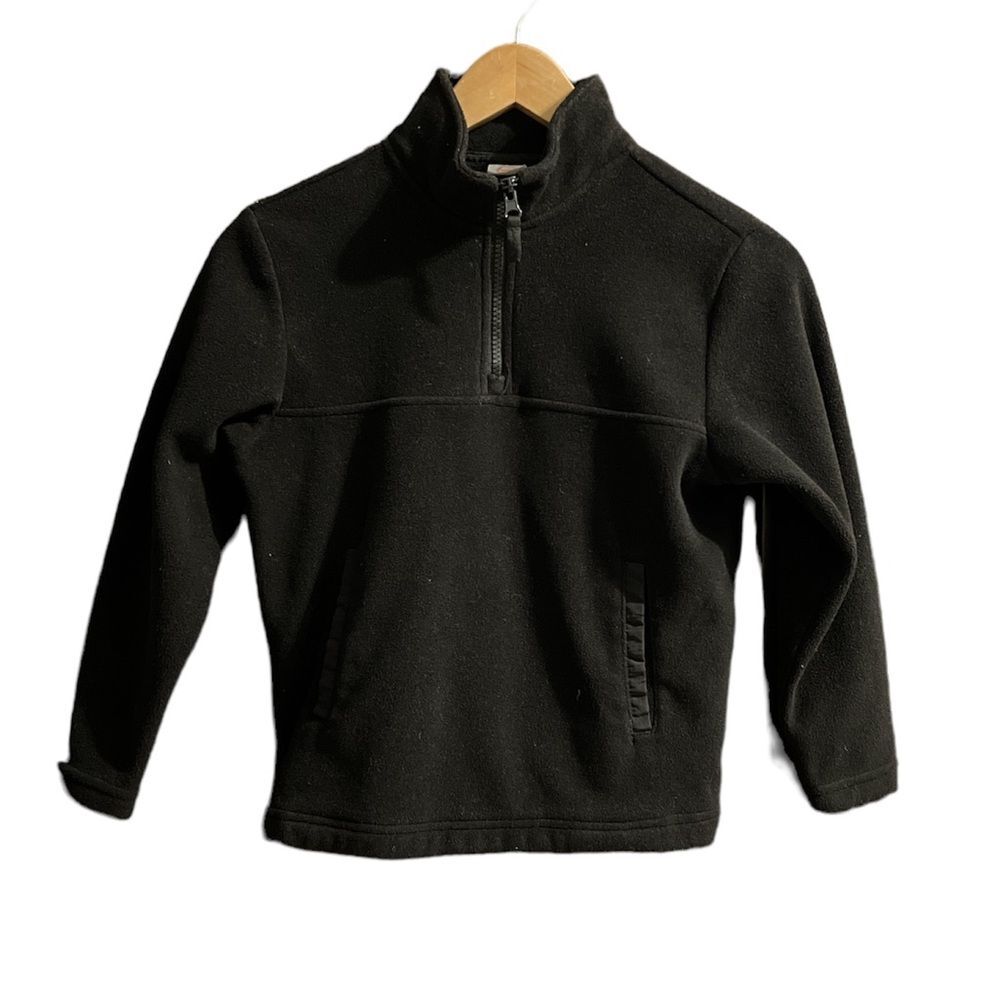 Wonder Nation Boy’s 1/4 Zip Black Pullover 6-7